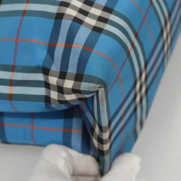 BURBERRY Nova Check Tote Bag Nylon Blue Auth mr1314
