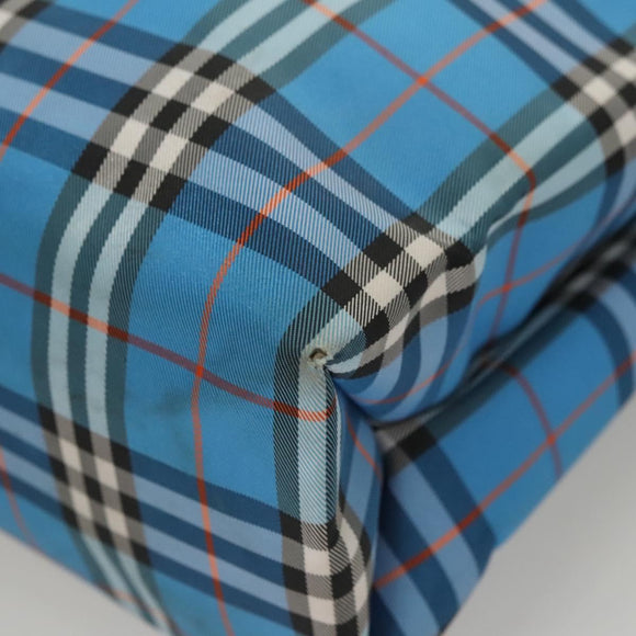 BURBERRY Nova Check Tote Bag Nylon Blue Auth mr1314