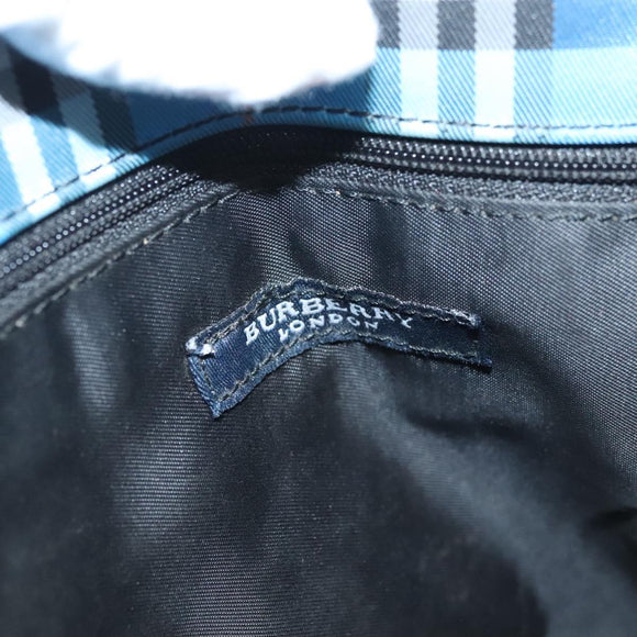 BURBERRY Nova Check Tote Bag Nylon Blue Auth mr1314
