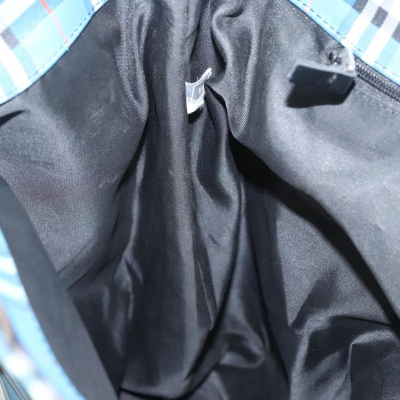 BURBERRY Nova Check Tote Bag Nylon Blue Auth mr1314