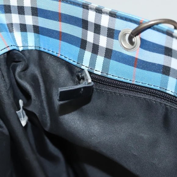 BURBERRY Nova Check Tote Bag Nylon Blue Auth mr1314