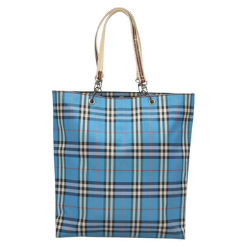 BURBERRY Nova Check Tote Bag Nylon Blue Auth mr1314 - 0