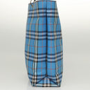 BURBERRY Nova Check Tote Bag Nylon Blue Auth mr1314-3