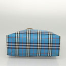 BURBERRY Nova Check Tote Bag Nylon Blue Auth mr1314-5