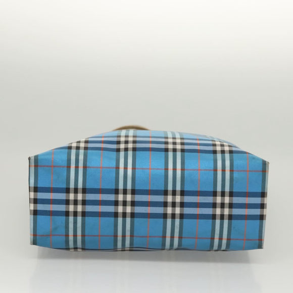 BURBERRY Nova Check Tote Bag Nylon Blue Auth mr1314