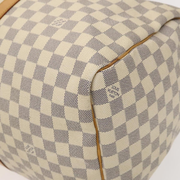 LOUIS VUITTON Damier Azur Keepall 50 Boston Bag N41430 LV Auth mr1315