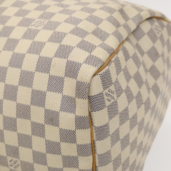 LOUIS VUITTON Damier Azur Keepall 50 Boston Bag N41430 LV Auth mr1315