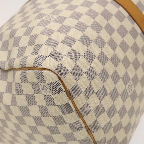 LOUIS VUITTON Damier Azur Keepall 50 Boston Bag N41430 LV Auth mr1315