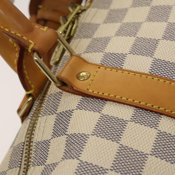 LOUIS VUITTON Damier Azur Keepall 50 Boston Bag N41430 LV Auth mr1315