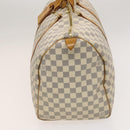LOUIS VUITTON Damier Azur Keepall 50 Boston Bag N41430 LV Auth mr1315-3