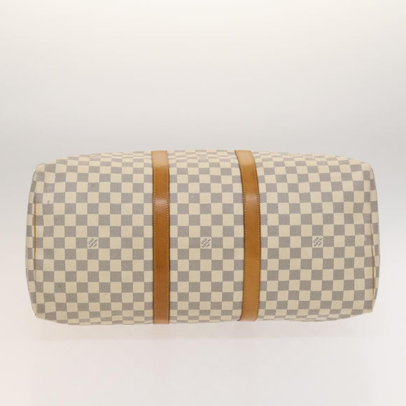 LOUIS VUITTON Damier Azur Keepall 50 Boston Bag N41430 LV Auth mr1315