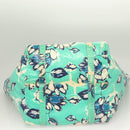 CHANEL Tote Bag Nylon Green Silver CC Auth mr1316-5