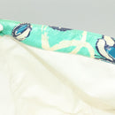 CHANEL Tote Bag Nylon Green Silver CC Auth mr1316-23