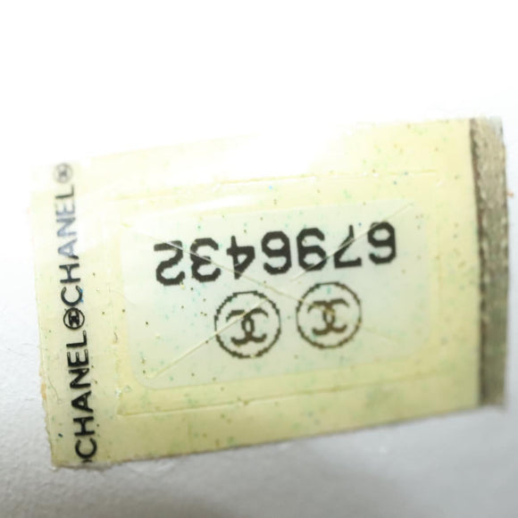 CHANEL Tote Bag Nylon Green Silver CC Auth mr1316