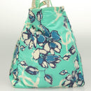 CHANEL Tote Bag Nylon Green Silver CC Auth mr1316-4