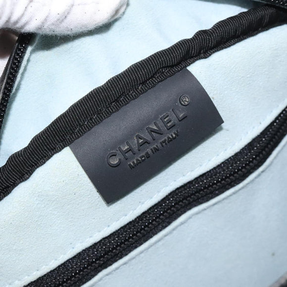 CHANEL Sports Waist Bag Nylon Black CC Auth mr1323