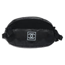 CHANEL Sports Waist Bag Nylon Black CC Auth mr1323-13