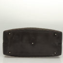 BALLY Quilted Boston Bag Nylon Black Silver Auth mr1328-5