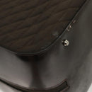 BALLY Quilted Boston Bag Nylon Black Silver Auth mr1328-9