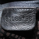 BALLY Quilted Boston Bag Nylon Black Silver Auth mr1328-12