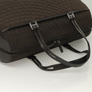 BALLY Quilted Boston Bag Nylon Black Silver Auth mr1328-6