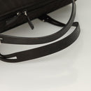 BALLY Quilted Boston Bag Nylon Black Silver Auth mr1328-7