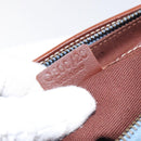 CELINE C Macadam Canvas Shoulder Bag Suede Leather Blue Gold Auth mr1329-12