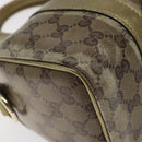GUCCI GG Crystal Hand Bag Coated Canvas Beige Gold 193604 Auth mr1331-14