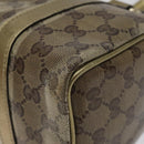GUCCI GG Crystal Hand Bag Coated Canvas Beige Gold 193604 Auth mr1331-15