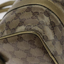 GUCCI GG Crystal Hand Bag Coated Canvas Beige Gold 193604 Auth mr1331-16