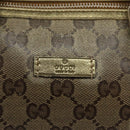 GUCCI GG Crystal Hand Bag Coated Canvas Beige Gold 193604 Auth mr1331-17