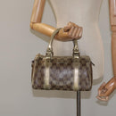 GUCCI GG Crystal Hand Bag Coated Canvas Beige Gold 193604 Auth mr1331-22