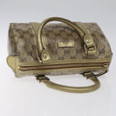 GUCCI GG Crystal Hand Bag Coated Canvas Beige Gold 193604 Auth mr1331-6