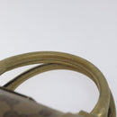 GUCCI GG Crystal Hand Bag Coated Canvas Beige Gold 193604 Auth mr1331-8