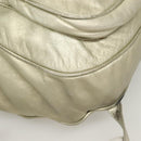 LOEWE Backpack Leather Gold Auth mr1333-16