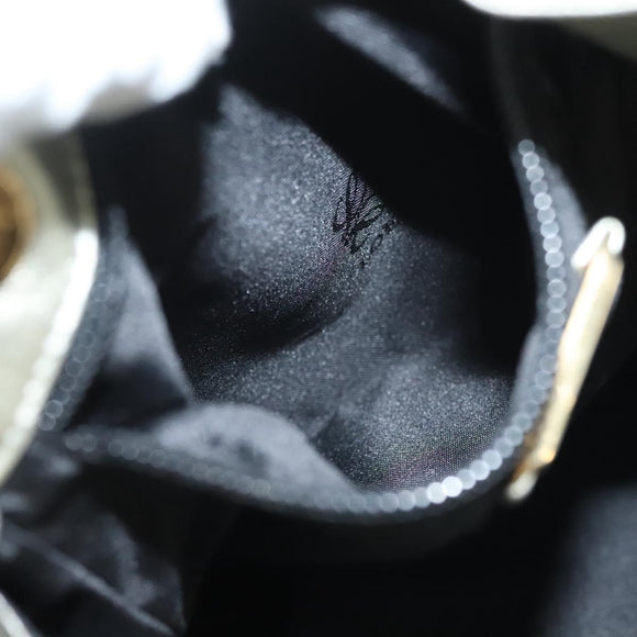 LOEWE Backpack Leather Gold Auth mr1333