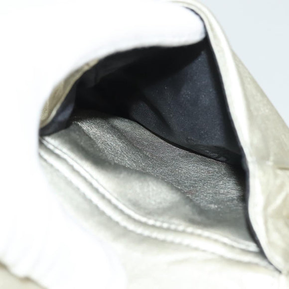 LOEWE Backpack Leather Gold Auth mr1333