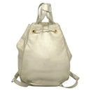 LOEWE Backpack Leather Gold Auth mr1333-2
