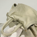 LOEWE Backpack Leather Gold Auth mr1333-6