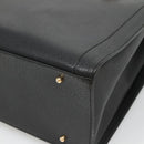 GUCCI Bamboo Hand Bag Leather Black Gold 002 1186 0259 Auth mr1334-15