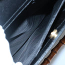 GUCCI Bamboo Hand Bag Leather Black Gold 002 1186 0259 Auth mr1334-21