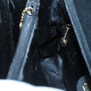 GUCCI Bamboo Hand Bag Leather Black Gold 002 1095 0260 Auth mr1335-20