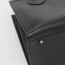 GUCCI Bamboo Hand Bag Leather Black Gold 002 2853 0260 0 Auth mr1336-14