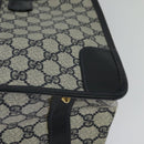 GUCCI GG Supreme Sherry Line Hand Bag PVC Navy Gold Auth mr1357-17