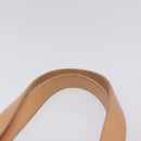 CHANEL Choco Bar Hand Bag Leather Beige Silver CC Auth mr1360-8