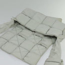 BOTTEGA VENETA MAXI INTRECCIATO Cassette Shoulder Bag Nylon Gray Auth mr1362-14