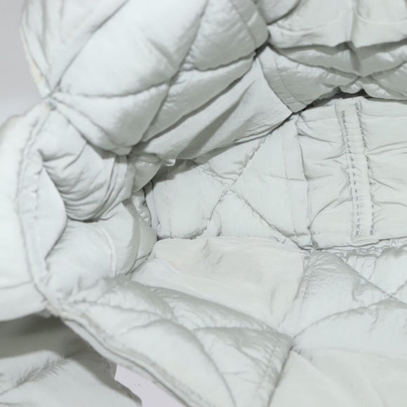 BOTTEGA VENETA MAXI INTRECCIATO Cassette Shoulder Bag Nylon Gray Auth mr1362