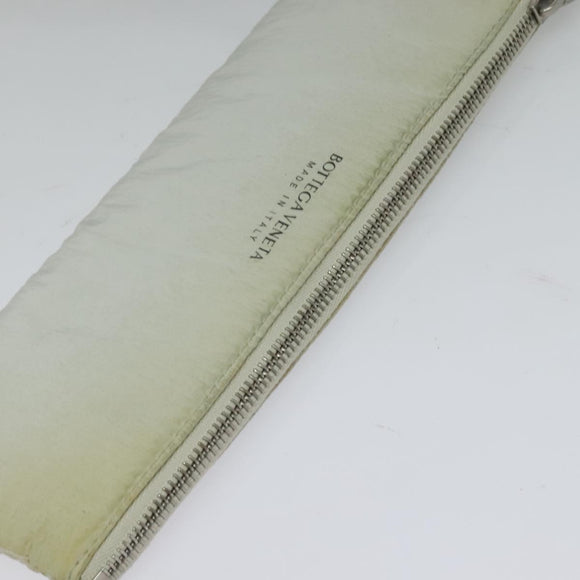 BOTTEGA VENETA MAXI INTRECCIATO Cassette Shoulder Bag Nylon Gray Auth mr1362