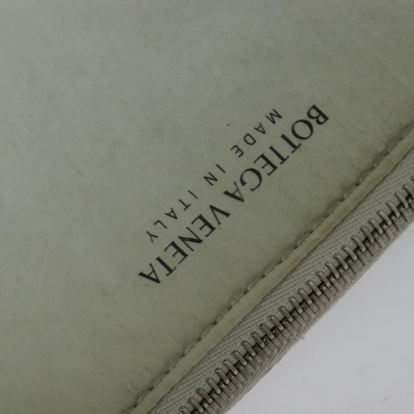 BOTTEGA VENETA MAXI INTRECCIATO Cassette Shoulder Bag Nylon Gray Auth mr1362