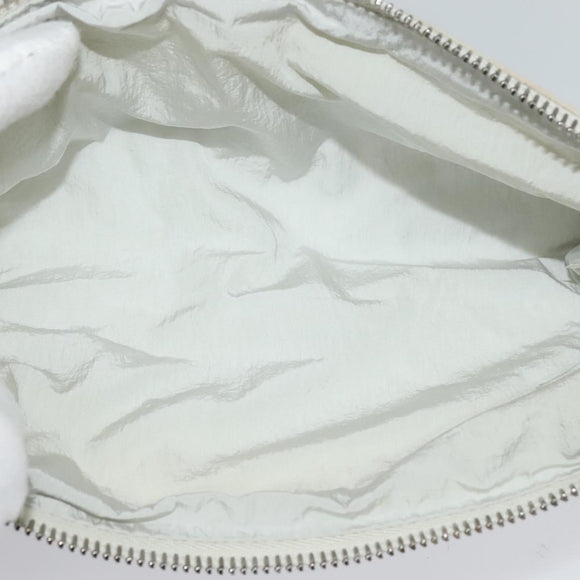 BOTTEGA VENETA MAXI INTRECCIATO Cassette Shoulder Bag Nylon Gray Auth mr1362